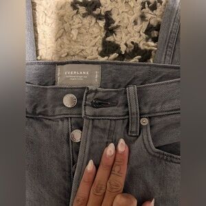 Everlane Women's Organic Cotton Straight Leg Jeans - Charcoal